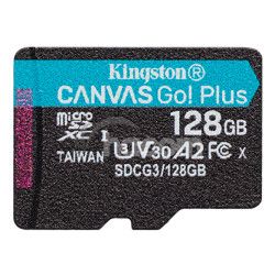 128GB microSDXC Kingston Canvas Go! Plus A2 U3 V30 170MB/s bez adaptra SDCG3/128GBSP
