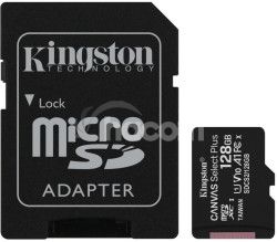 128GB microSDXC Kingston Canvas Select Plus A1 CL10 100MB/s + adaptr SDCS2/128GB