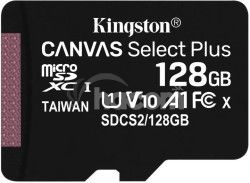 Kingston Canvas Select Plus A1 CL10 128GB microSDXC 100MB/s bez adaptra SDCS2/128GBSP