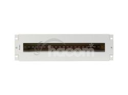 19" 3U NAPčOV� ROZV�DA� S DIN LI�TOU TS-35 �ED� AK-VDP103-S