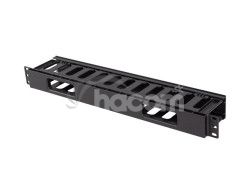 19" KABLOV� MANAGEMENT PLAST 1U TYP A �IERNY LANB AK-1703-B