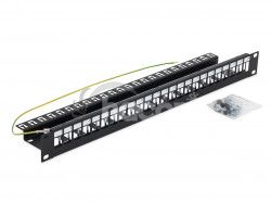 19 "modulrny patch panel pre max.24 Keystone RAB-PP-X10-A1