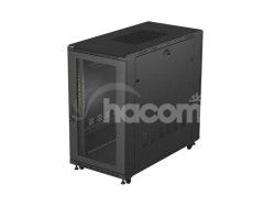19" VO�NE STOJ�CA RACKOV� SKRI�A 22U 600X1200 �IERNE PERFOROVAN� DVERE LANBERG (PLOCH� BALENIE) FF01-6222-23B