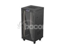19" VO�NE STOJ�CA RACKOV� SKRI�A 24U 600X600 �IERNE SKLENEN� DVERE LCD LANBERG (FLAT PACK) V2 FF01-6624-12BL