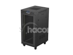 19" VO�NE STOJ�CA RACKOV� SKRI�A 24U 600X800 �IERNA S PERFOROVAN�MI DVERAMI LANBERG (FLAT PACK) V2 FF01-6824-23BL