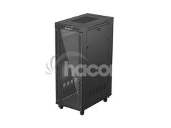 19" VO�NE STOJ�CA RACKOV� SKRI�A 32U 600X1000 �IERNY LANBERG LCD SKLENEN� DVERE (PLOCH� BALENIE) FF01-6032-12BL