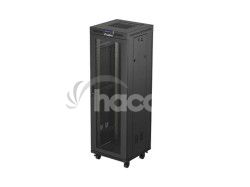 19" VO�NE STOJ�CA RACKOV� SKRI�A 37U 600X600 �IERNA LCD S PERFOROVAN�MI DVERAMI LANBERG (PLOCH� BALENIE) FF01-6637-23BL