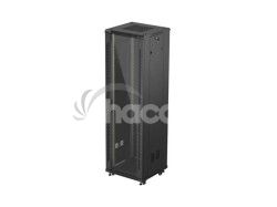 19" VO�NE STOJ�CA RACKOV� SKRI�A 42U/600X600 (FLAT PACK) S PRESKLEN�MI DVERAMI �IERNA LANBERG FF01-6642-12B