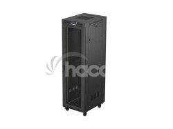 19" VO�NE STOJ�CA RACKOV� SKRI�A 42U/600X800 (FLAT PACK) S SIE�OV�MI DVERAMI LCD �IERNA LANBERG V2 FF01-6842-23BL