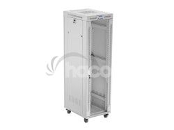 19" VO�NE STOJ�CA RACKOV� SKRI�A 42U 600X800 �ED� SKLENEN� DVERE LCD LANBERG (FLAT PACK) V2 FF01-6842-12SL