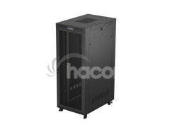 19" VO�NE STOJ�CA RACKOV� SKRI�A 42U/800X1200 (FLAT PACK) S SIE�OV�MI DVERAMI LCD �IERNA LANBERG V2 FF01-8242-23BL