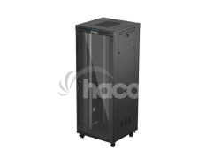 19" VO�NE STOJ�CA RACKOV� SKRI�A 42U/800X800 (FLAT PACK) S PRESKLEN�MI DVERAMI LCD �IERNA LANBERG V2 FF01-8842-12BL