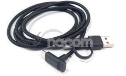 Kbel USB-A/USB-C to USB-C 90 stupov