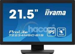 22" LCD iiyama T2234MSC-B1S: PCAP, 10P, IPS, FHD, HDMI T2234MSC-B1S