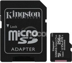 256GB microSDXC Kingston Canvas Select Plus A1 CL10 100MB/s + adaptr SDCS2/256GB