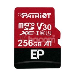 256GB microSDXC Patriot V30 A1, class 10 U3 100/80MB/s + adaptr PEF256GEP31MCX