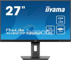 27" iiyama XUB2797QSNP-B1: IPS, QHD, USB-C, KVM XUB2797QSNP-B1