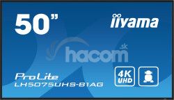 50" iiyama LH5075UHS-B1AG:VA,4K UHD,Android,24/7 LH5075UHS-B1AG