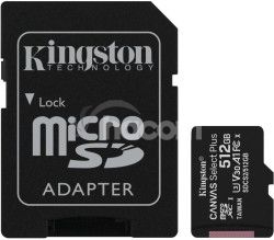 512GB microSDXC Kingston Canvas Select Plus A1 CL10 100MB/s + adaptr SDCS2/512GB
