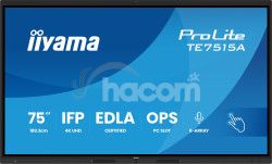 75" iiyama TE7515A-B1AG: IPS, 4K, EDL, NFC TE7515A-B1AG