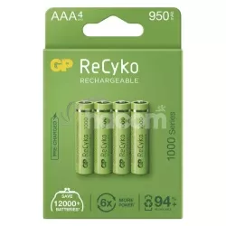 GP nabjacie batrie ReCyko 1000 AAA (HR03) 4ks 1032124100