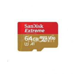 SanDisk Extreme microSDXC 64GB 160MB / s + adaptr