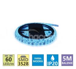 LED psik ip 3528 12V 4,8W/1m IP20 balenie 5m modr