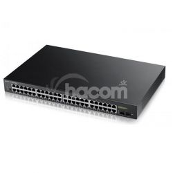 Zyxel GS1900-48HP v2, 48-port GbE L2 Smart Switch, 170 Watt rackmount GS190048HPV2-EU0101F