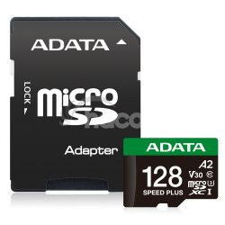 ADATA 128GB MicroSDXC UHS-I U3 V30 + adaptr UD128GUI3V30A2SP-RA1