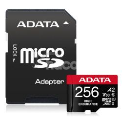 ADATA 256GB MicroSDXC UHS-I U3 V30S HIGH + adaptr AUSDX256GUI3V30SHA2-RA1