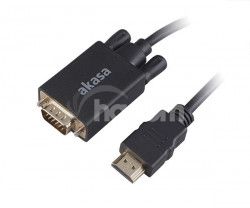 AKASA kbel HDMI na VGA 2m AK-CBDP26-20BK