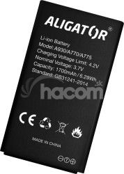 ALIGATOR bat�ria A930/A770/A775/D860 1700mAh origi A930BAL