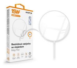 ALIGATOR bezdrtov nabjaka ALIGATOR Mag-Pad, uren pre MagSafe, 15W, biela AMS01WT