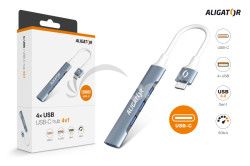 Aligator Hub USB-C / 4x USB AHUB002