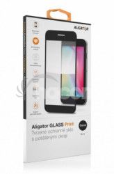 Aligator Ochrann tvrden sklo GLASS PRINT, iPhone14 Pro Max, ierna, celoplon lepenie GLP0188