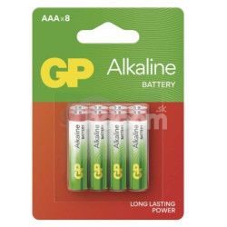 Alkalick batria GP Alkaline LR03 (AAA) 8ks