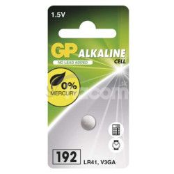 Alkalick gombkov batria GP LR41 (192F)