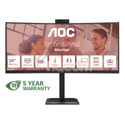 AOC/CU34E4CW/34"/VA/wQHD/120Hz/4ms/�ierna/5R CU34E4CW