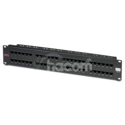 APC CAT 6 Patch Panel, 48 port RJ45 a 110 568 A/B color coded CAT6PNL-48