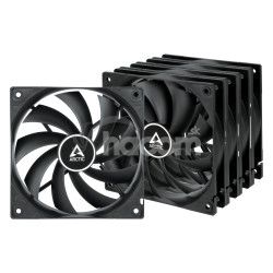 ARCTIC F12 Value Pack (Black) - ARCTIC F12 Case Fan - 120mm case fan low noise - Pack of 5pcs ACFAN00248A