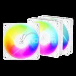 ARCTIC P12 Pre Reverse A-RGB (White) - 120mm White Color Case Fan with A-RGB - Reverse Impeller Desi ACFAN00334A