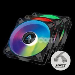 ARCTIC P12 PWM pst A-RGB 0dB  120mm Pressure optimized case fan | PWM controlled speed with pst Bla ACFAN00232A