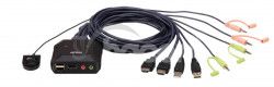 ATEN 2-port 4K HDMI KVM USB mini CS-22H