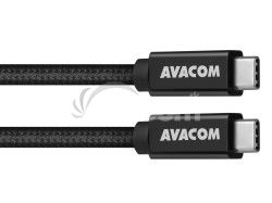 AVACOM dtov a nabjac kbel USB Type-C - USB Type-C, 100cm, 100W E-Mark, ierny DCUS-TPCC-10K100W