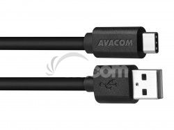 AVACOM dtov a nabjac kbel USB - USB Type-C, 100cm, ierna DCUS-TPC-P10K
