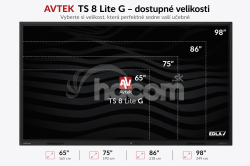 AVTEK TS 8 Lite G 75, interaktivn� dotykov� displej 75", 4K, 8GB/128GB, EDLA, Android 14 10002310