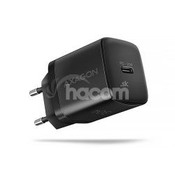 AXAGON ACU-PD30, Sil nabjaka do siete 30W, 1x port USB-C, PD3.0/PPS/QC4+/SFC/AFC/Apple, ierna ACU-PD30