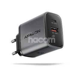 AXAGON ACU-PQ67, GaN nab�ja�ka do siete 67W, v�stup USB-A+USB-C, PD3.0/PPS/QC4+/SFC2.0/Apple ACU-PQ67