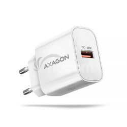 AXAGON ACU-QC18W, nabjaka do siete 18W, 1x port USB-A, QC3.0/AFC/Apple, biela ACU-QC18W