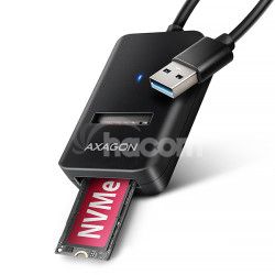 AXAGON ADM2-AM USB-A 10Gbps - M.2 NVMe & SATA SSD adaptr, kbel USB-A 10cm ADM2-AM